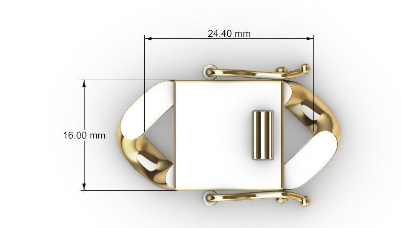 16 MM MIAMI CUBAN LINK CHAIN FOR BRACELET OR NECKLACE 3D print model_7