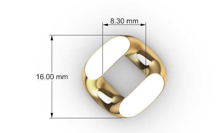 16 MM MIAMI CUBAN LINK CHAIN FOR BRACELET OR NECKLACE 3D print model_4