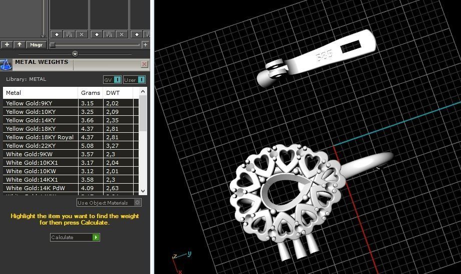 202 Earrings with hearts 3D print model_6