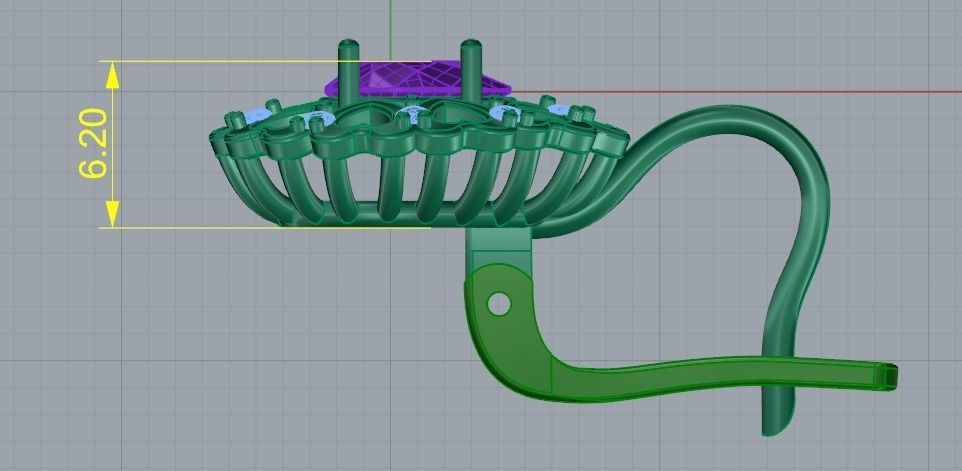 202 Earrings with hearts 3D print model_5