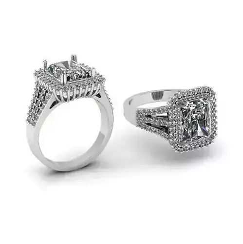 189 Womens ring with a large stone