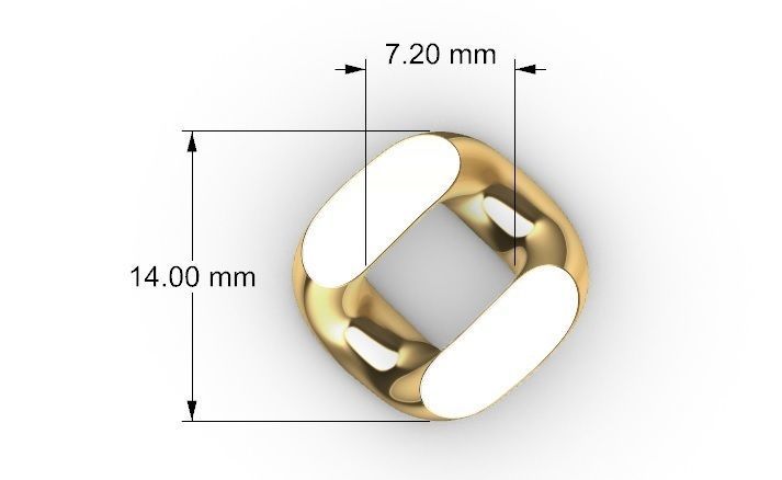 14 MM MIAMI CUBAN LINK CHAIN FOR BRACELET OR NECKLACE 3D print model_8