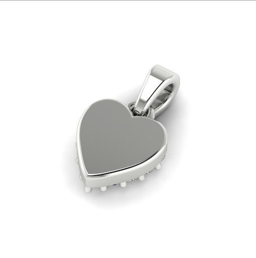 166 Pendant in the form of a heart 3D print model_3