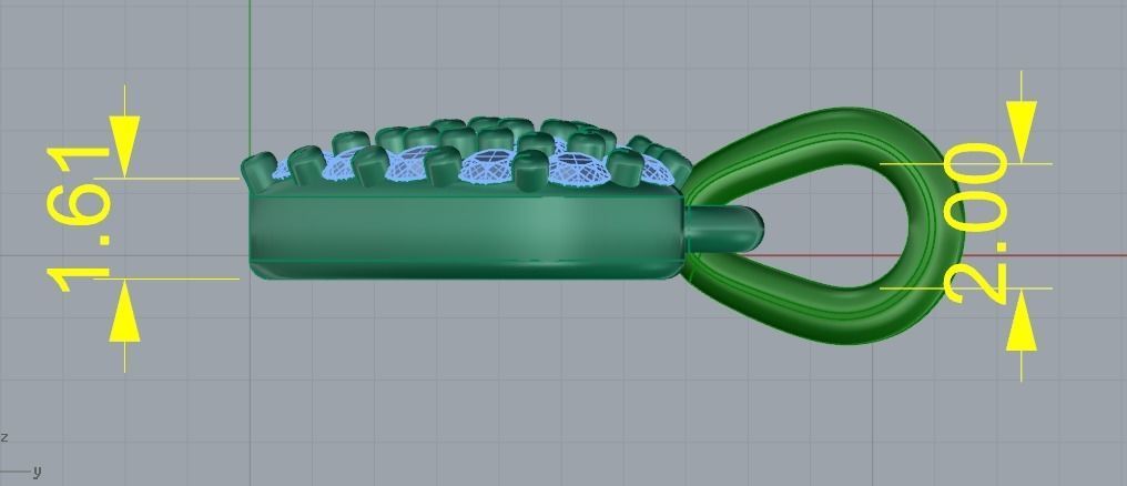 166 Pendant in the form of a heart 3D print model_6
