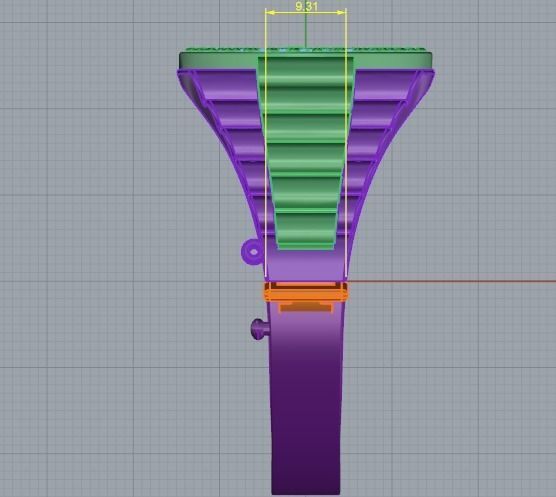 158 Bracelet queen 3D print model_6