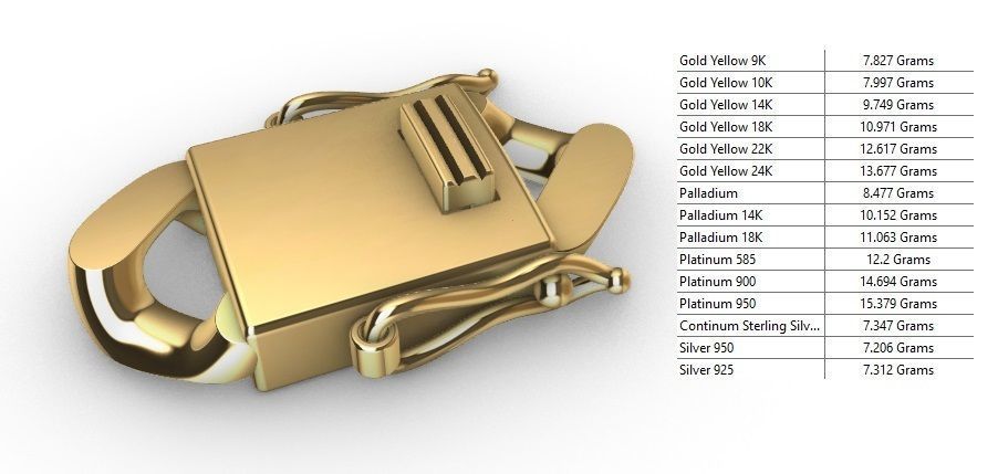 12 MM MIAMI CUBAN LINK CHAIN FOR BRACELET OR NECKLACE 3D print model_7