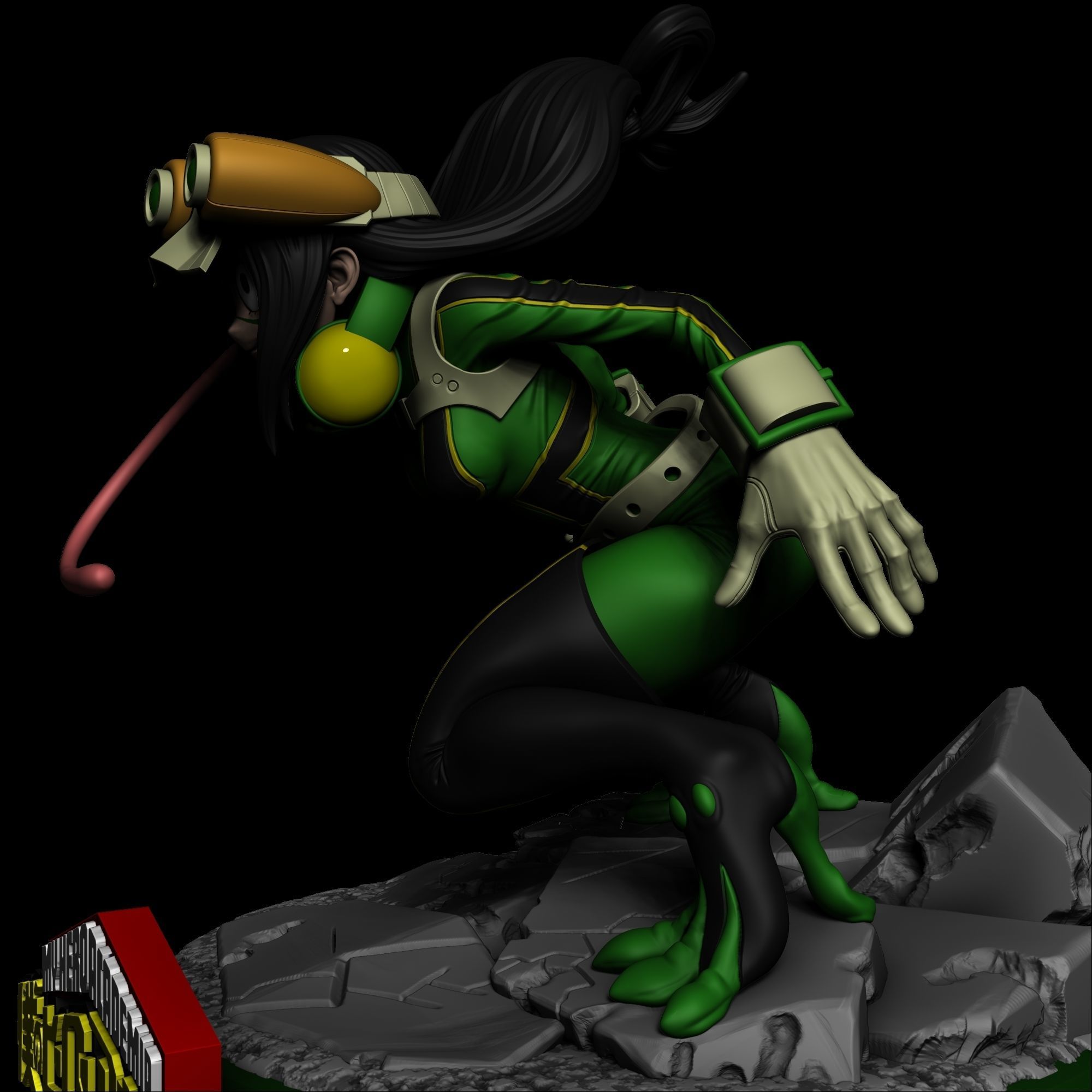 Tsuyu Asui - My Hero Academia 3D print model_1