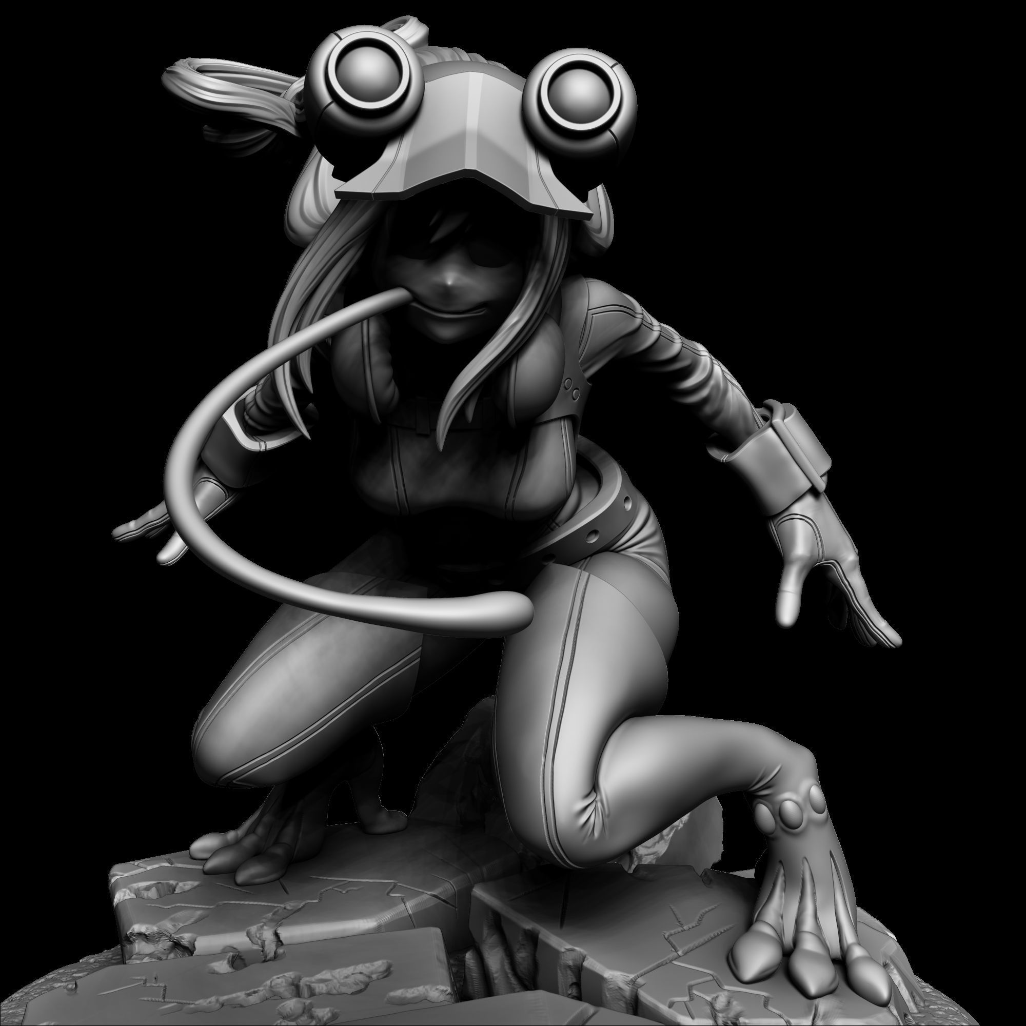 Tsuyu Asui - My Hero Academia 3D print model_3