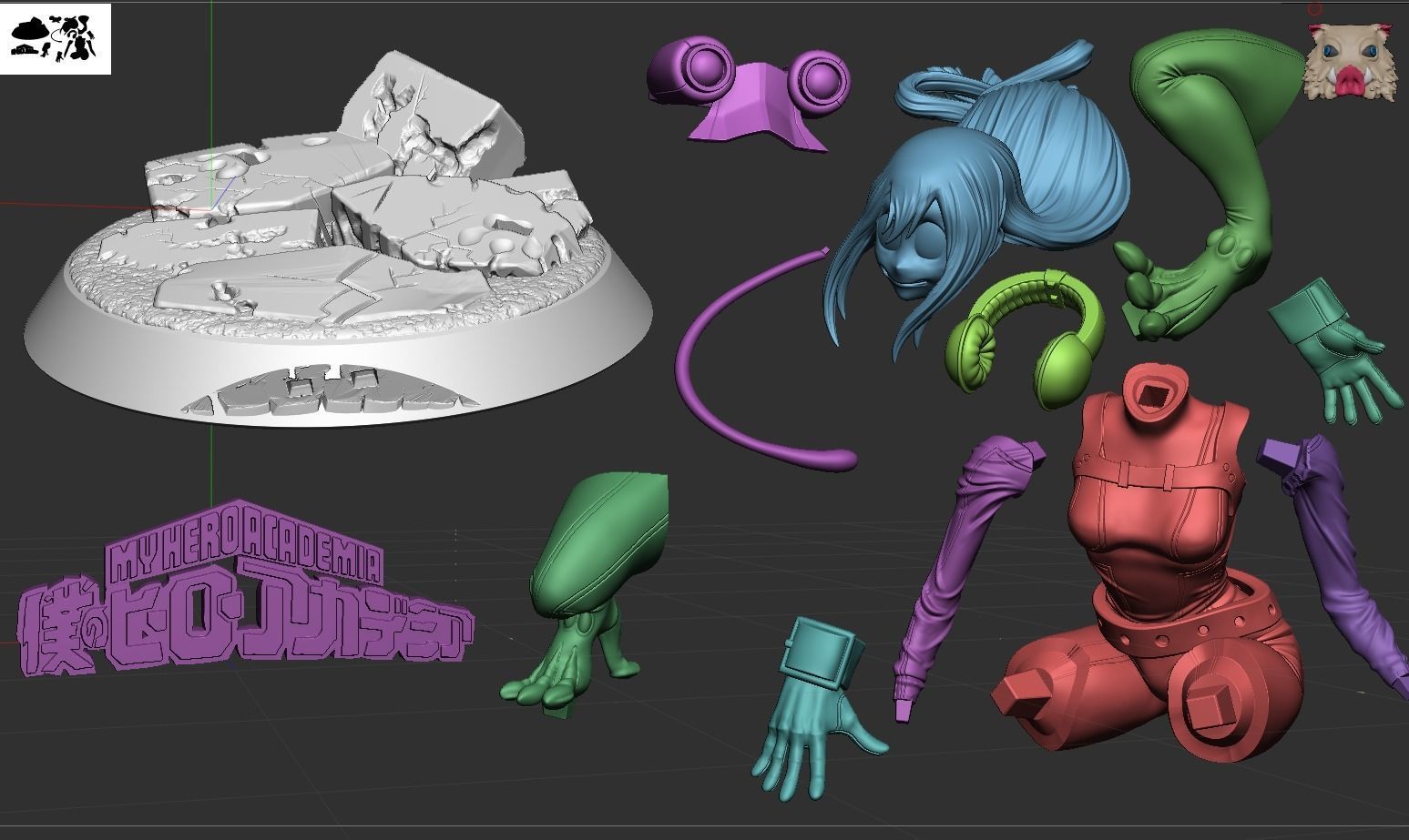 Tsuyu Asui - My Hero Academia 3D print model_7