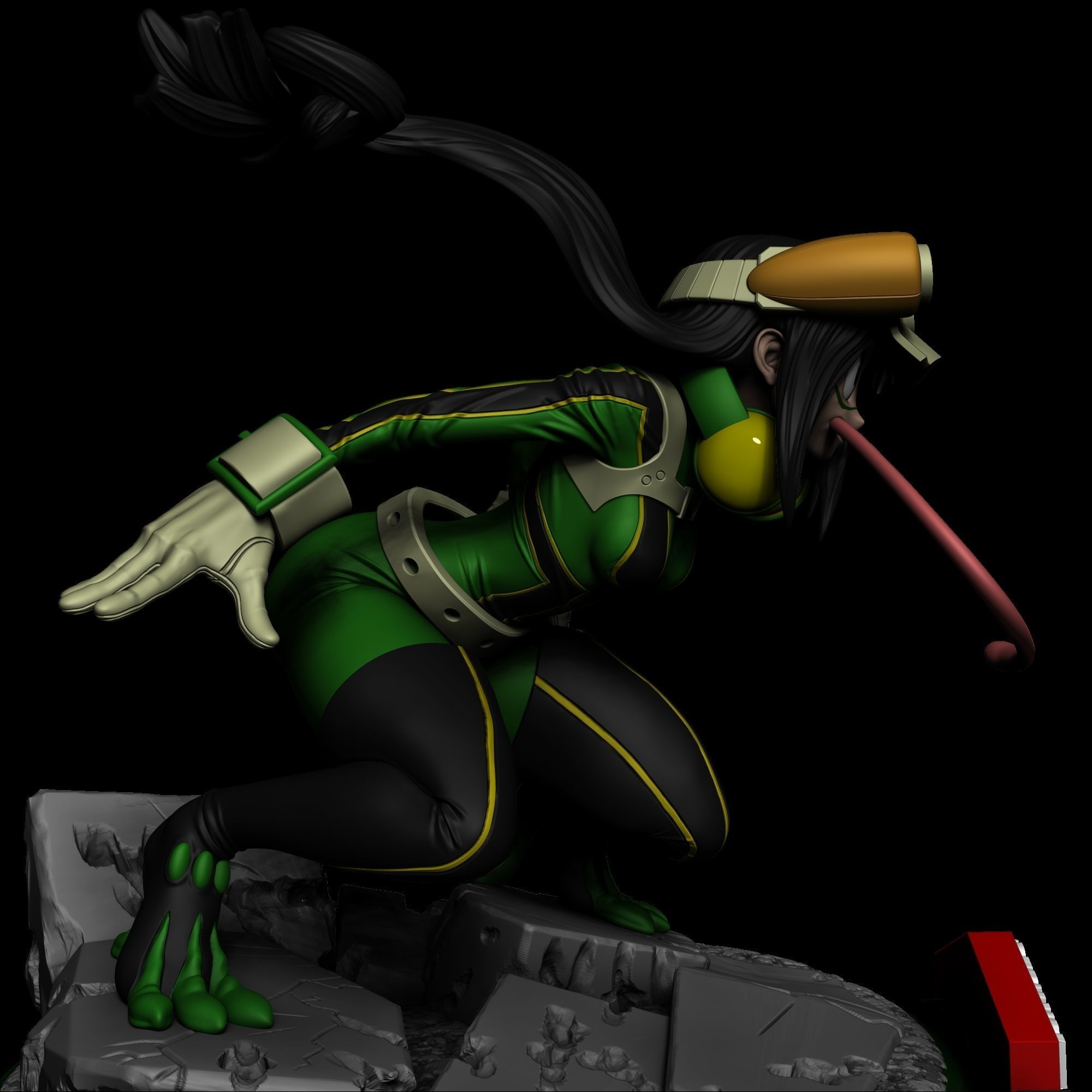 Tsuyu Asui - My Hero Academia 3D print model_2