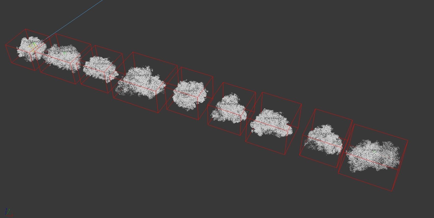 Clouds 3d voxel grid 3D model_9