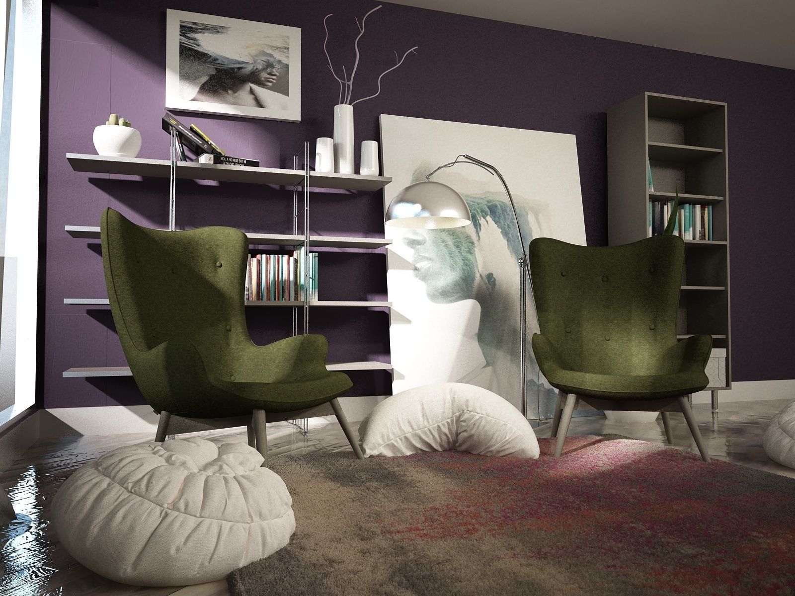 living room 3D print model_1