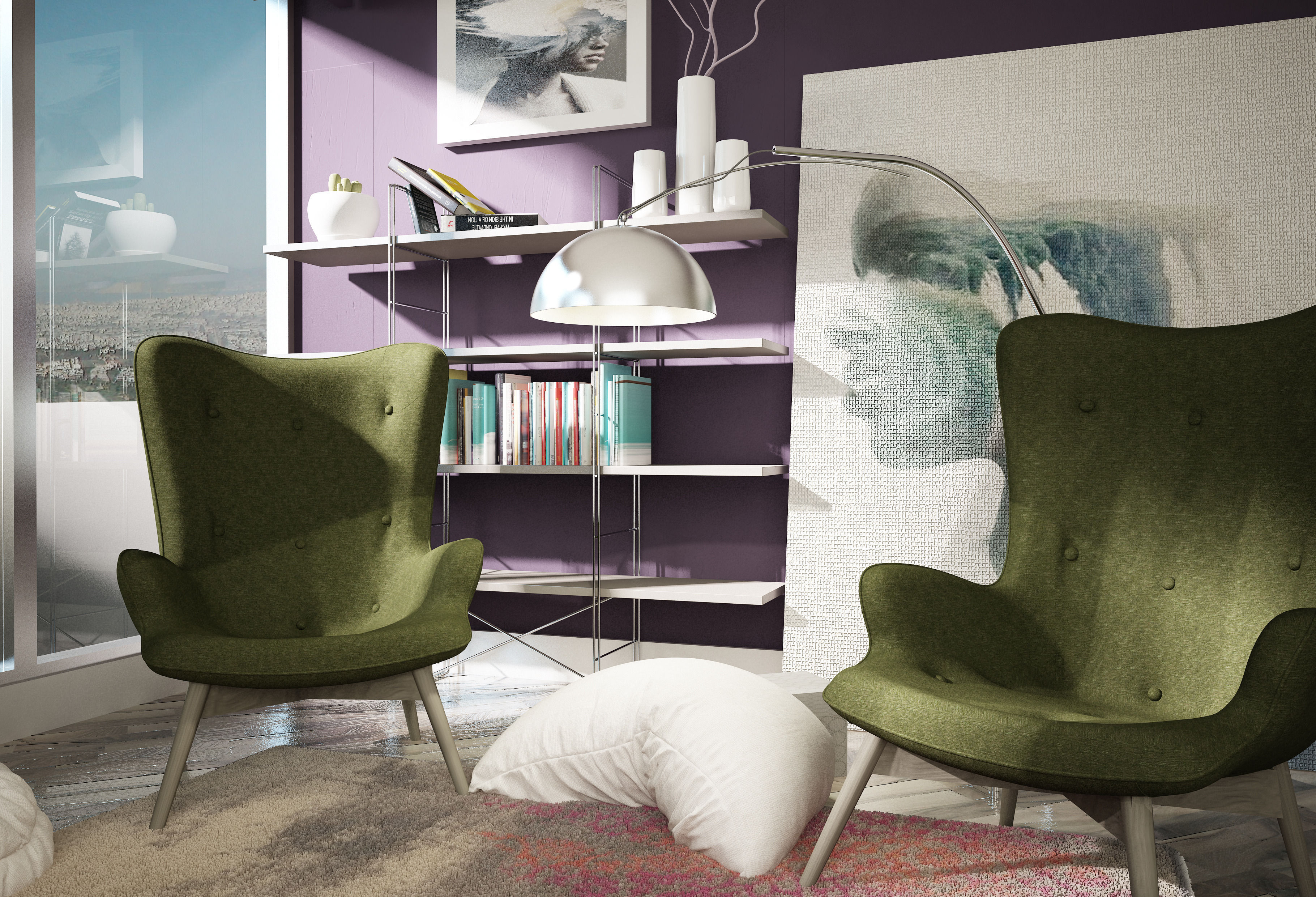 living room 3D print model_4