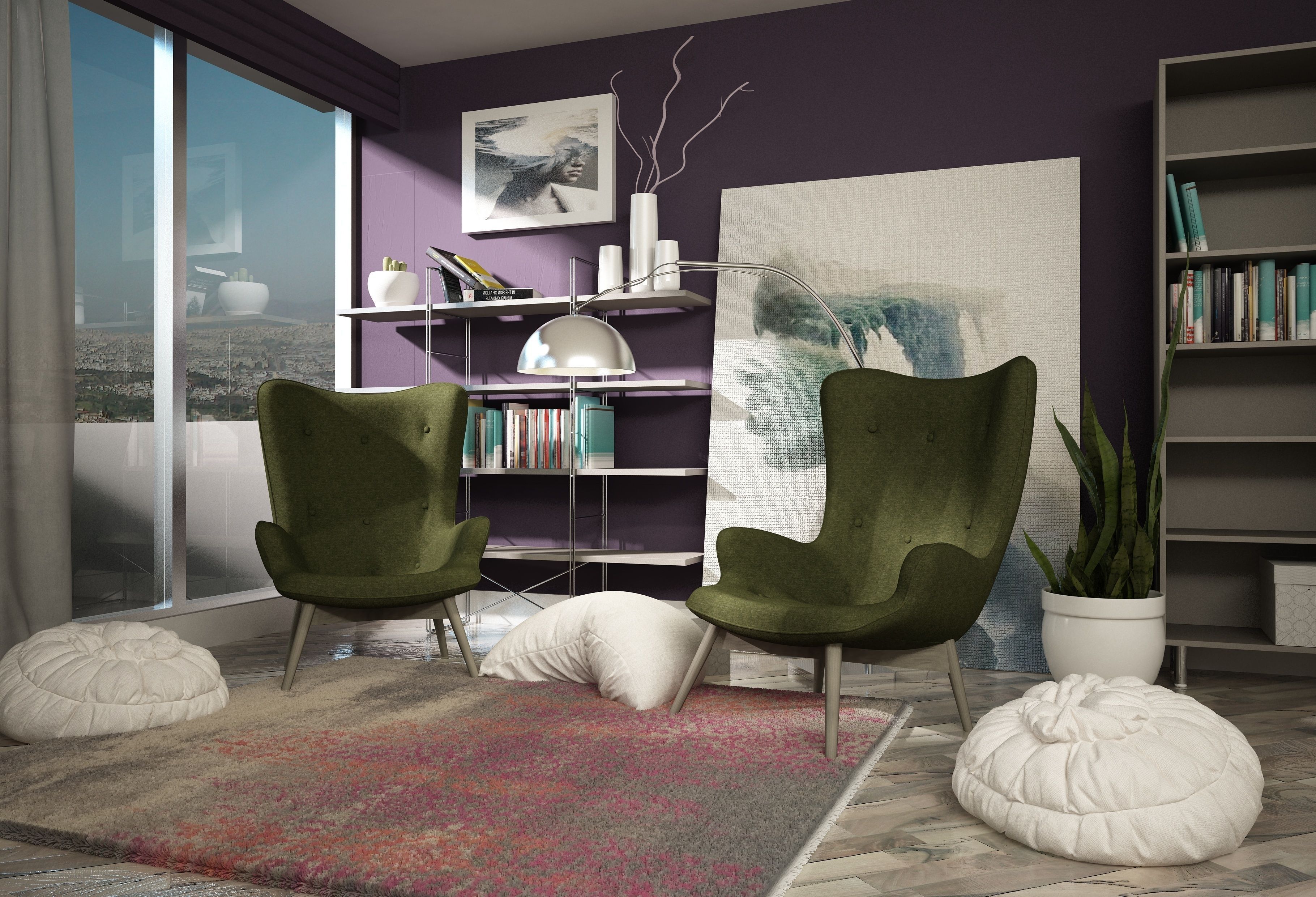 living room 3D print model_3