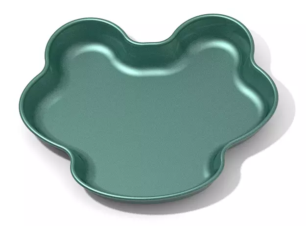 Kids Lovely Food Plate 3D print model_0