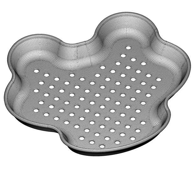 Kids Lovely Food Tray 3D print model_2
