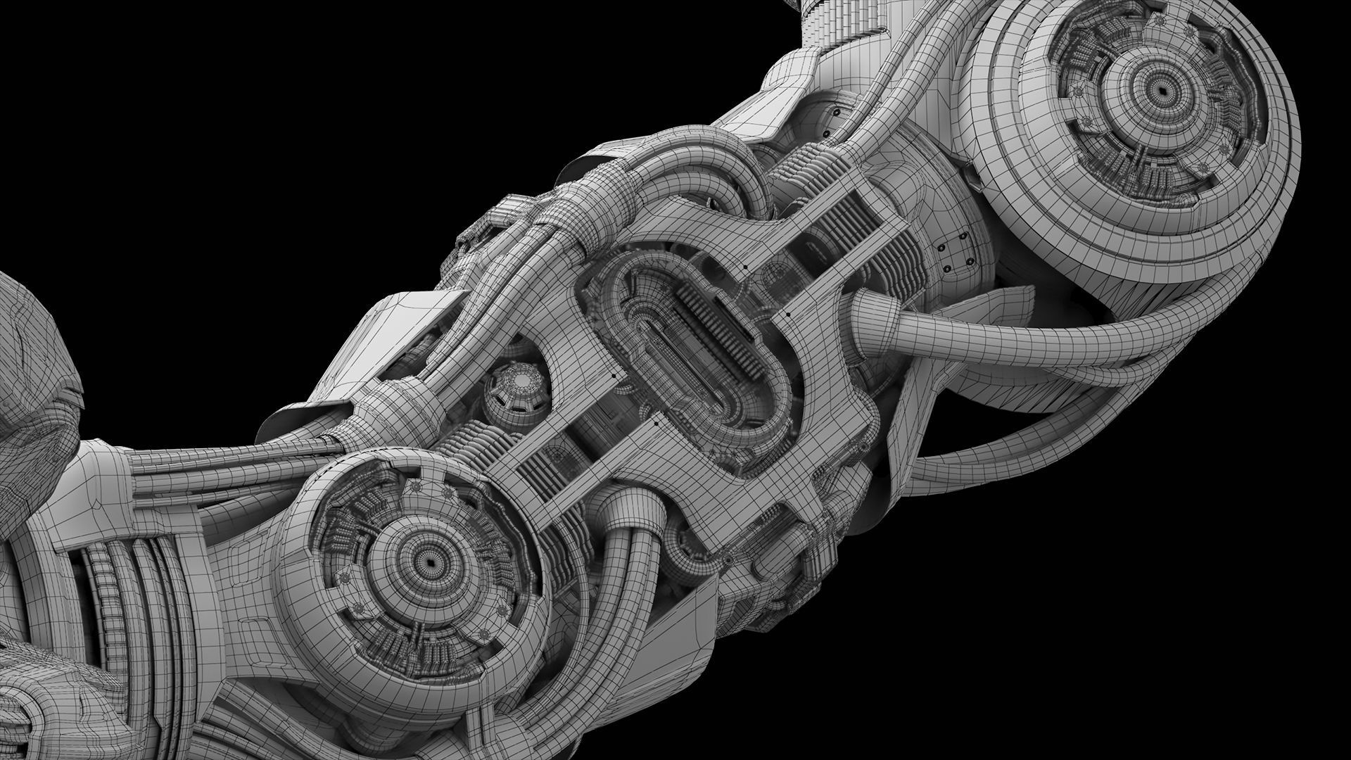 Assembly robot 2 RIGGED 3D model_16