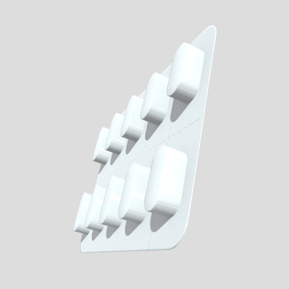 Pills in blister 2 Low-poly 3D model_5