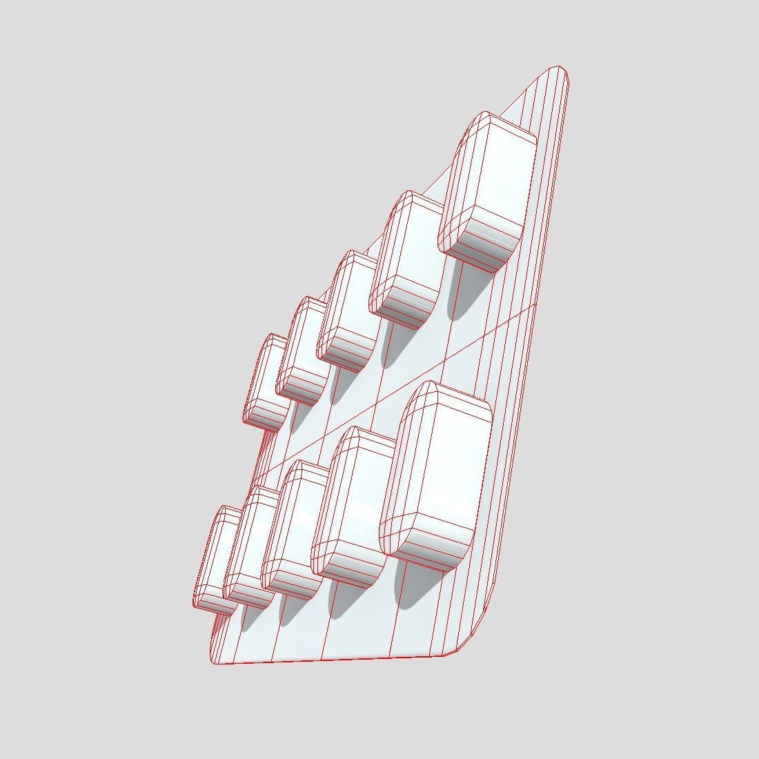 Pills in blister 2 Low-poly 3D model_6