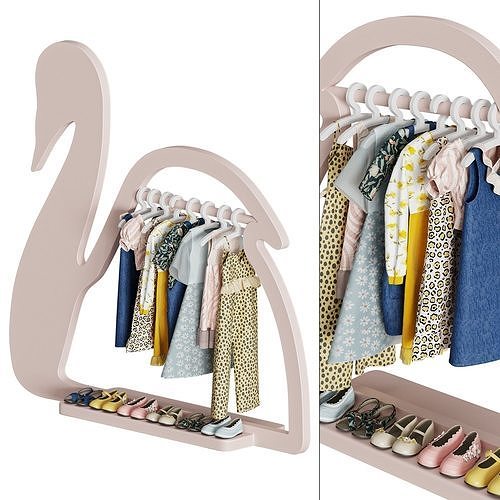 Kids Clothes Set -2 3D model