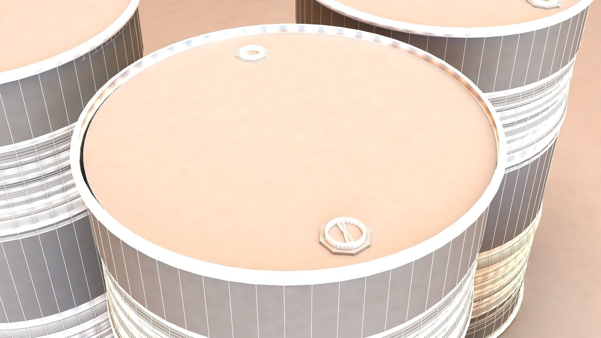 Oil Barrel 3D model_6