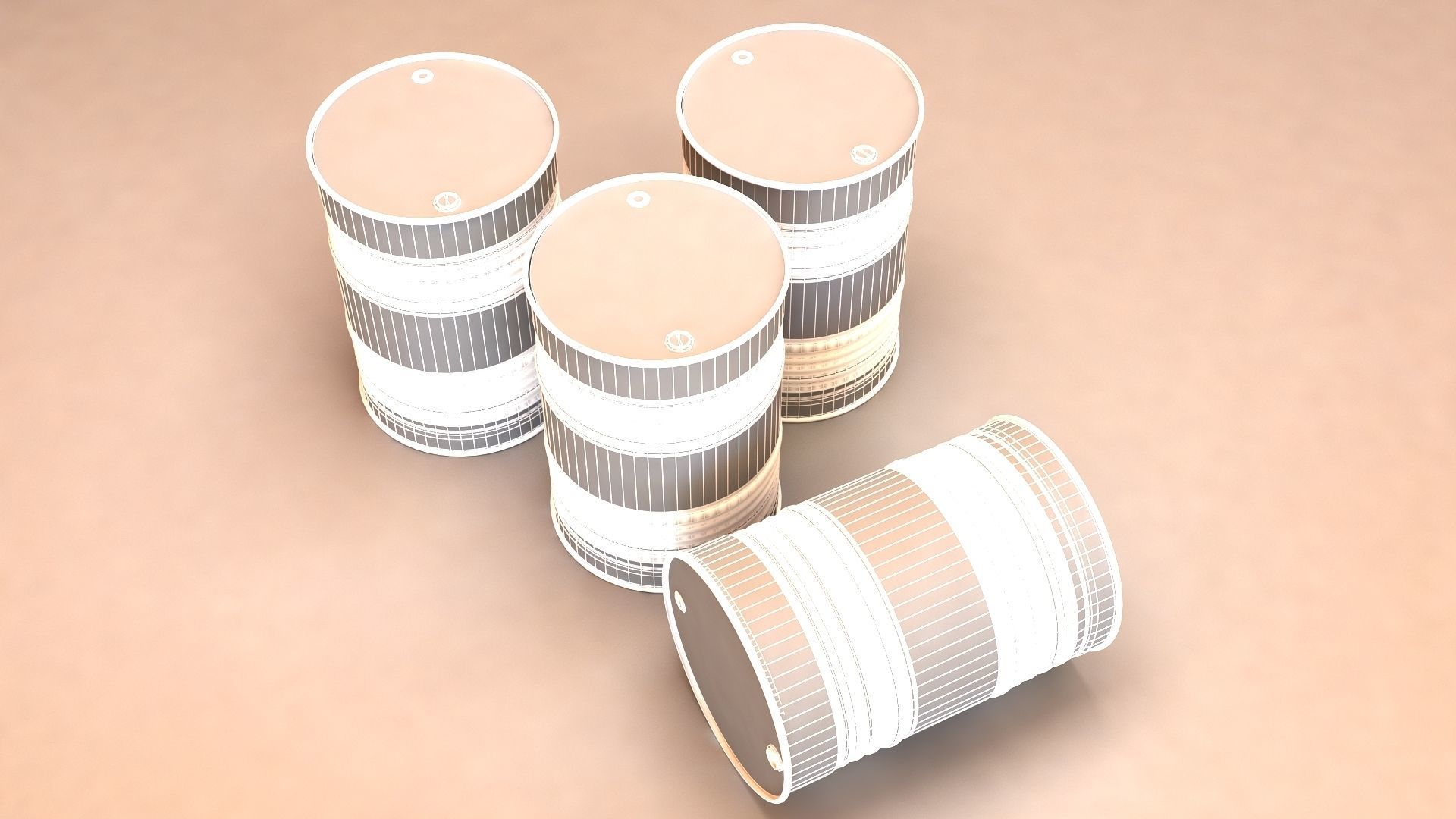 Oil Barrel 3D model_11