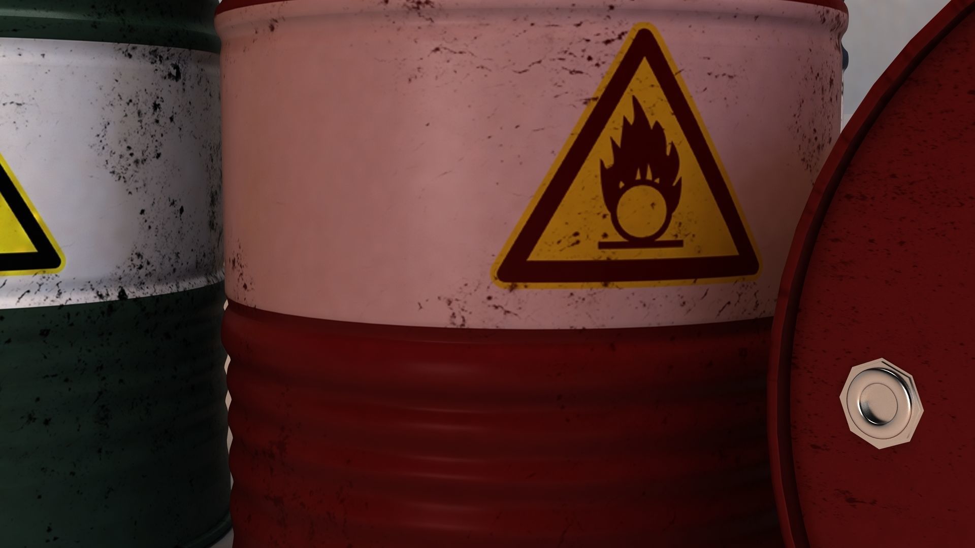 Oil Barrel 3D model_4
