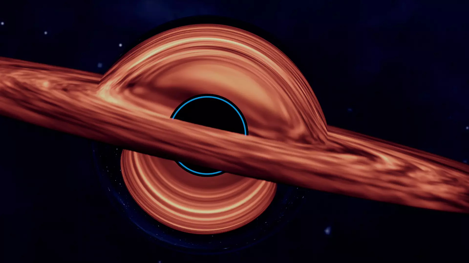 Interstellar Black hole Low-poly 3D model_0