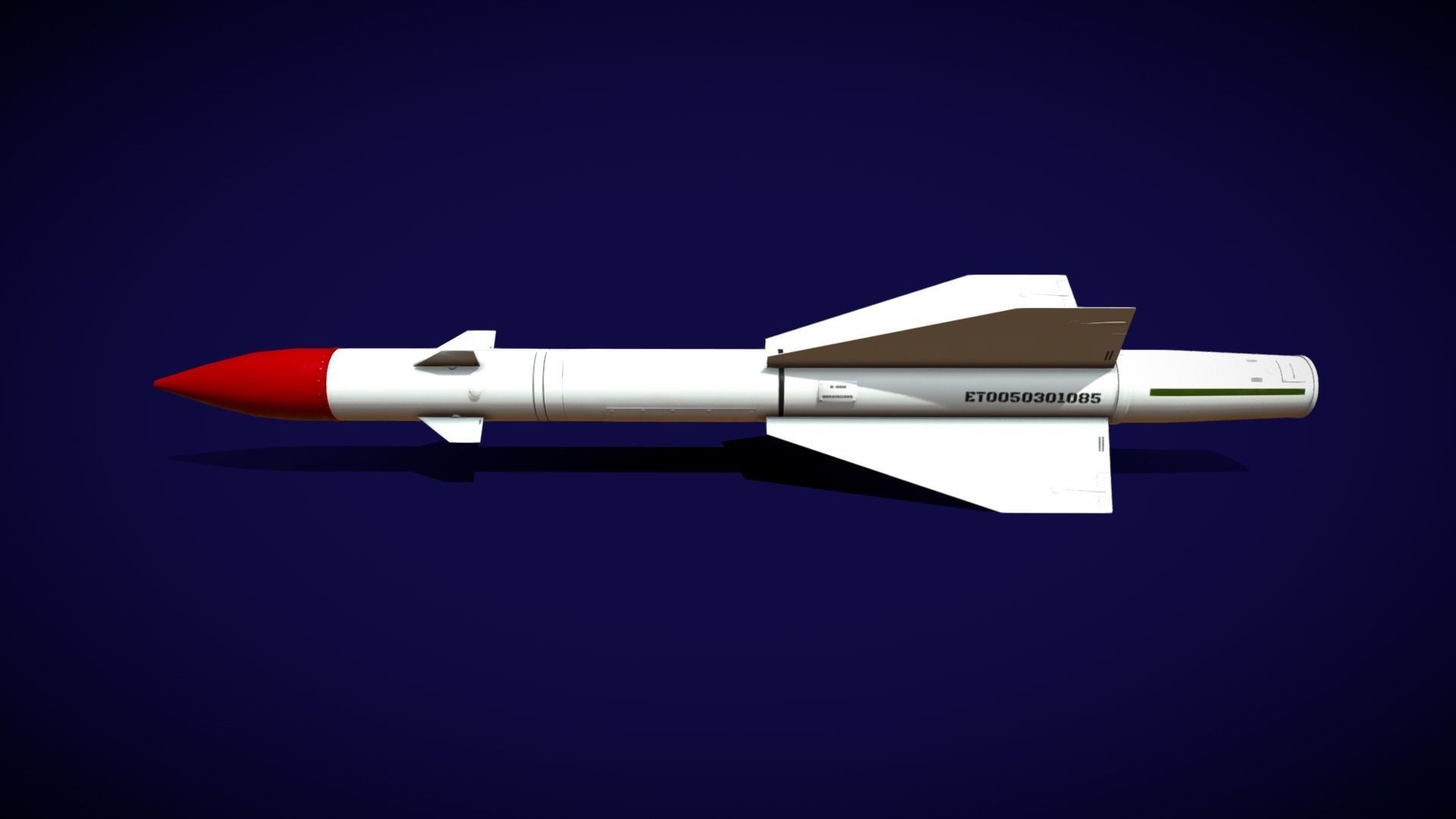 R8RM Missile Low-poly 3D model_2