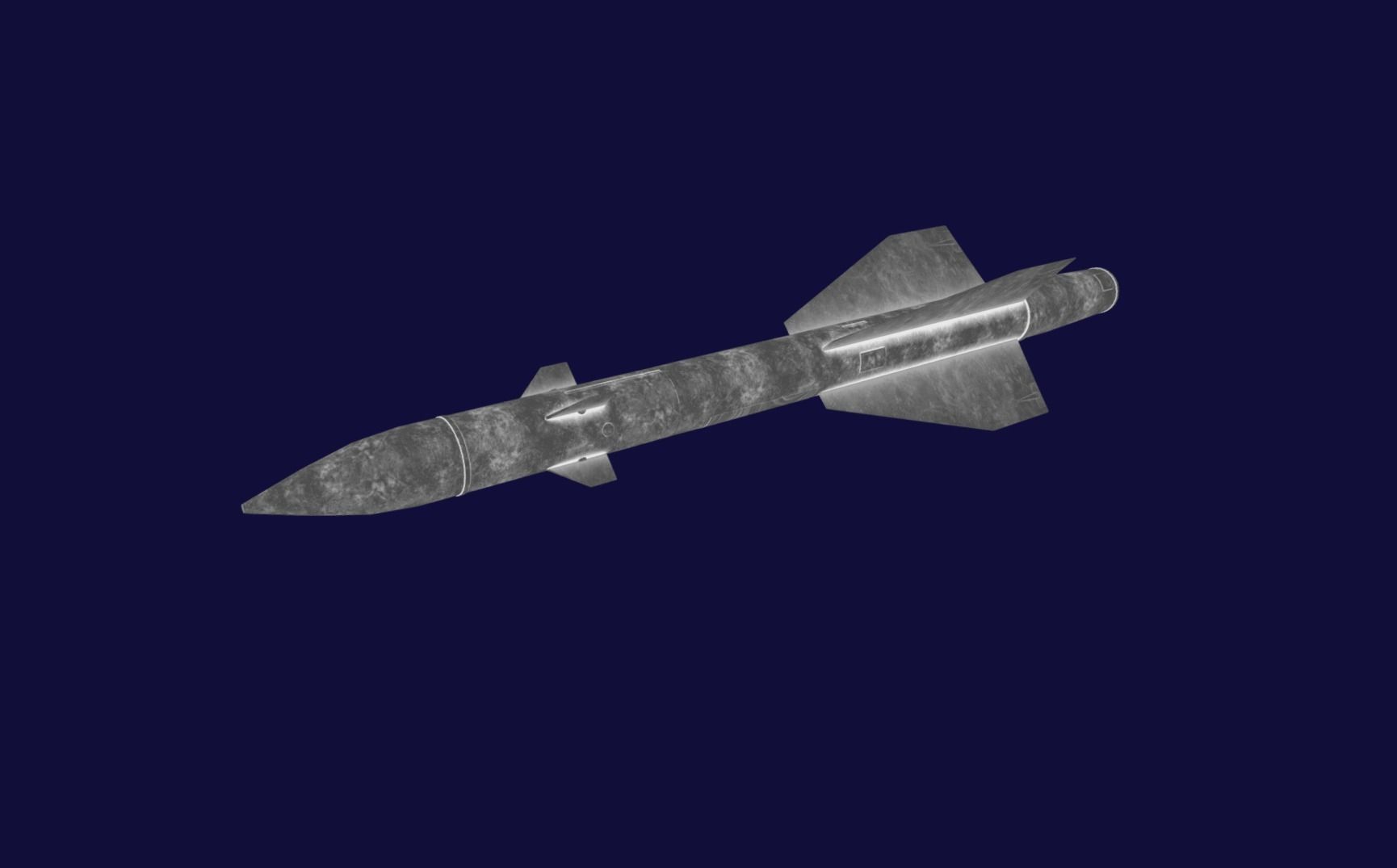 R8RM Missile Low-poly 3D model_20