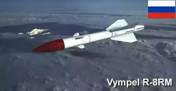 R8RM Missile Low-poly 3D model