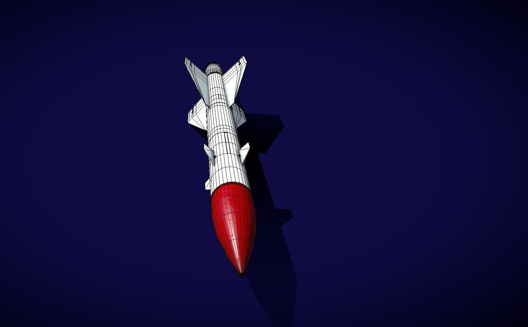 R8RM Missile Low-poly 3D model_21