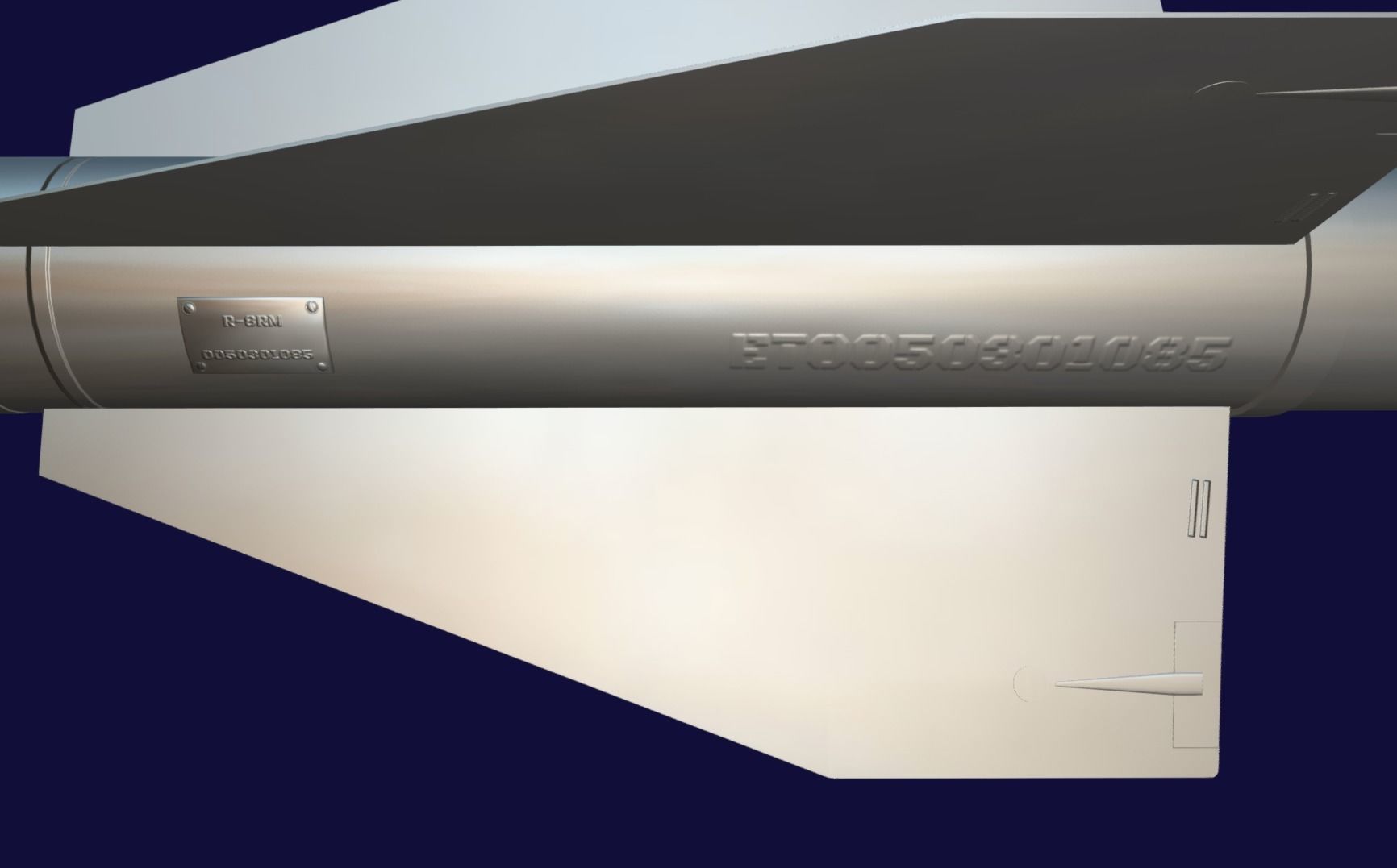 R8RM Missile Low-poly 3D model_17