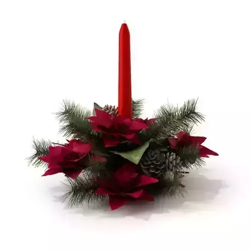 Seasonal Candlestick Centerpiece 3D model