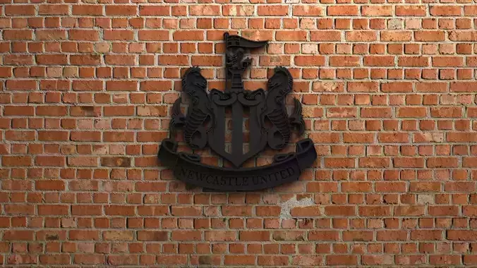 Newcastle United FC Logo 3D print model