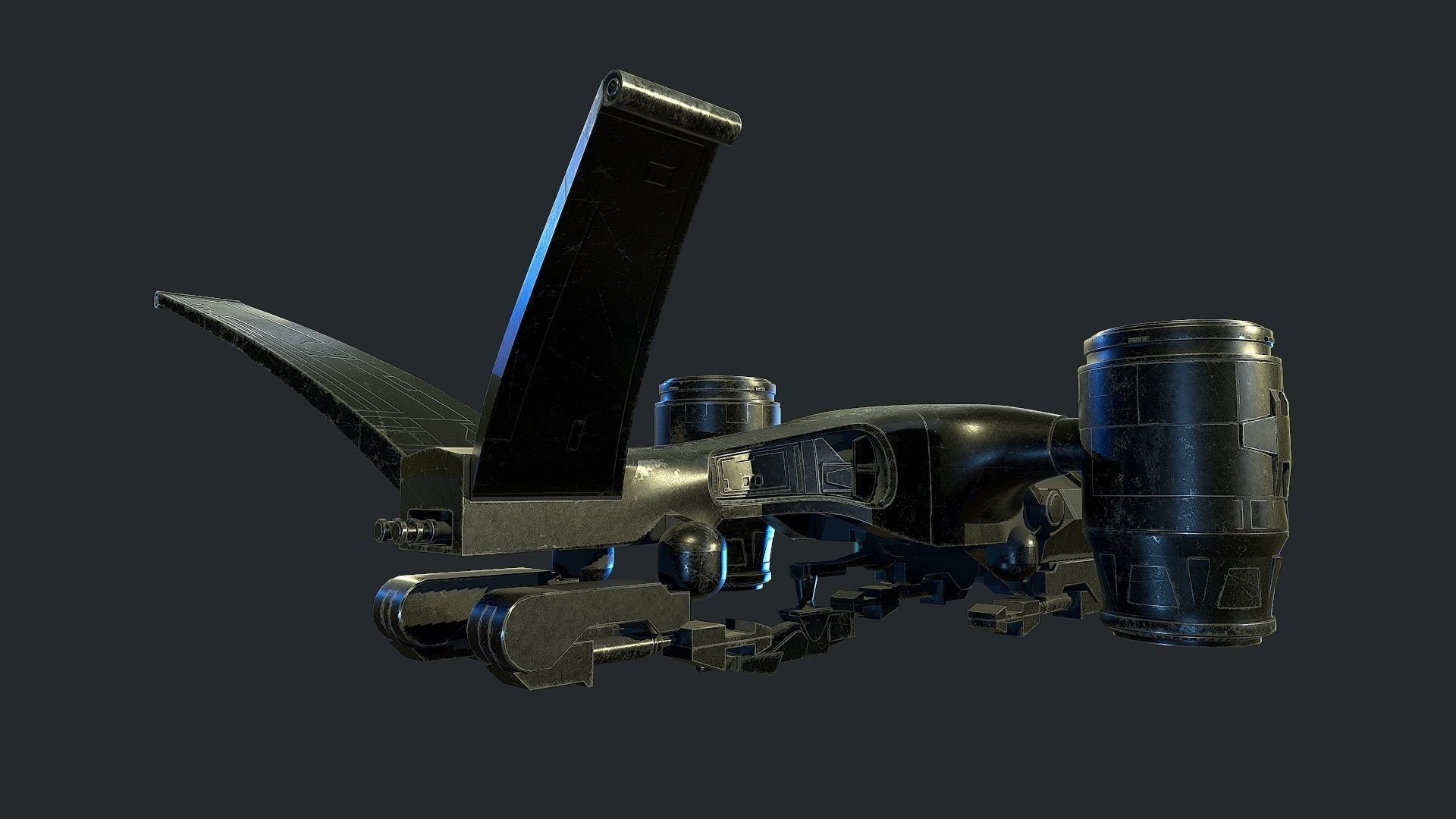 Hunter-Killer Terminator 3D model_2