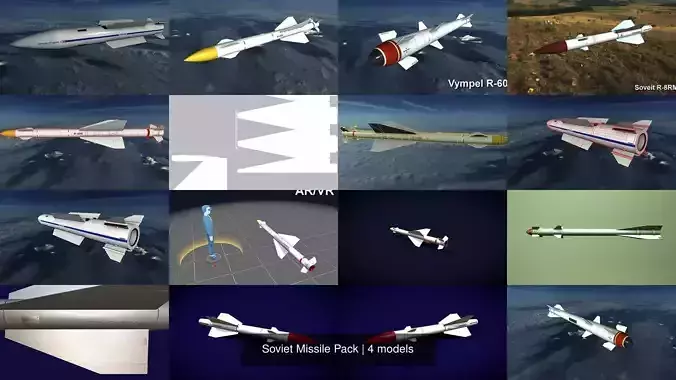 Soviet Missile Pack 3D Model Collection