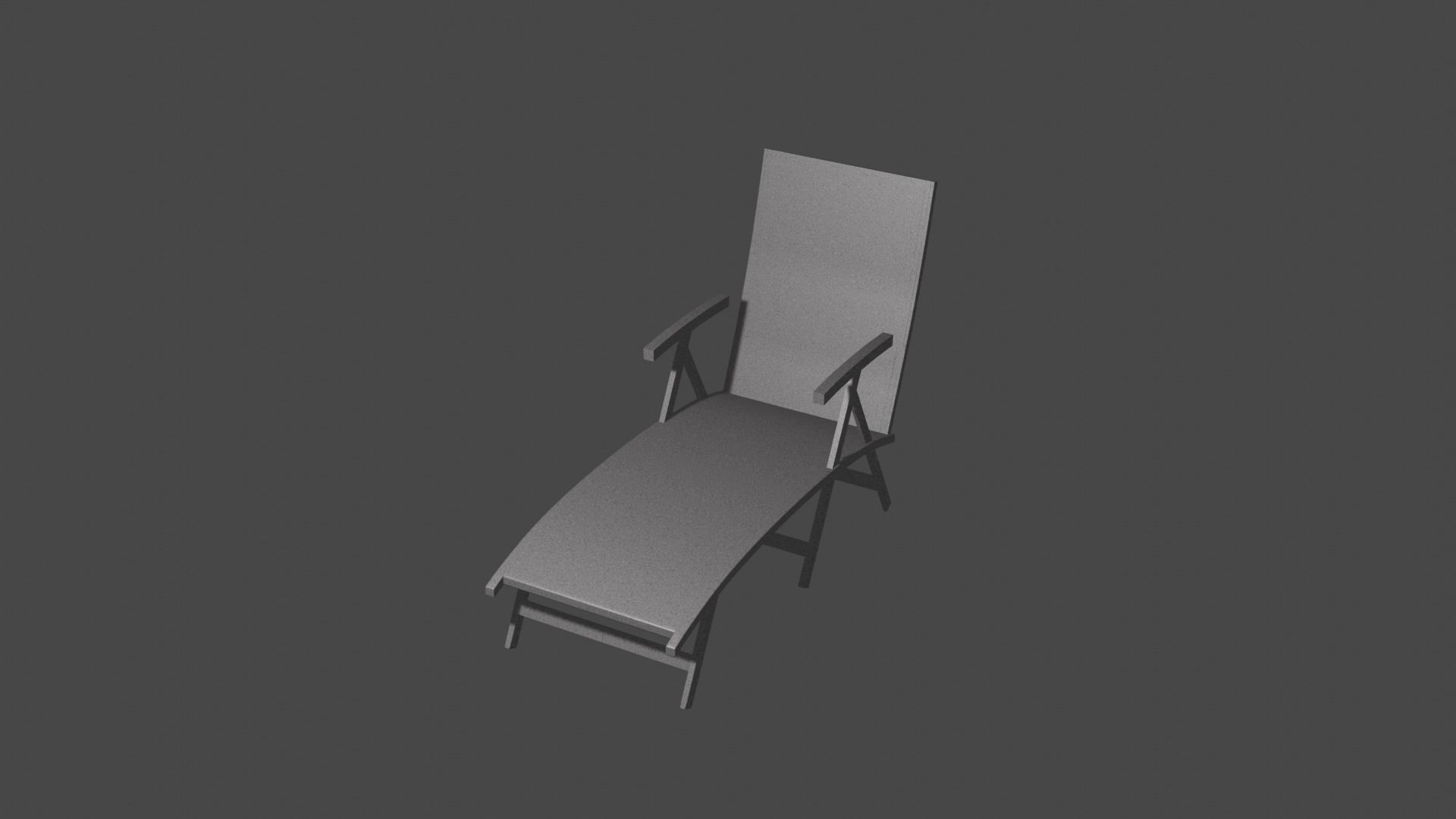 Hammock folding chair 3D model_4