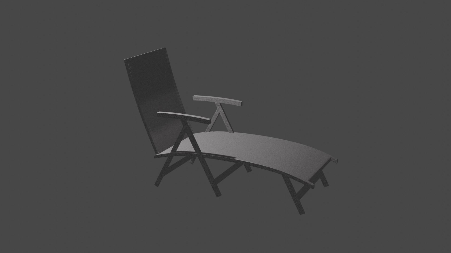 Hammock folding chair 3D model_3