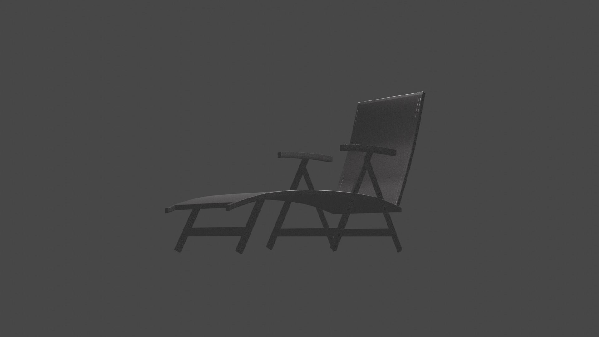 Hammock folding chair 3D model_2