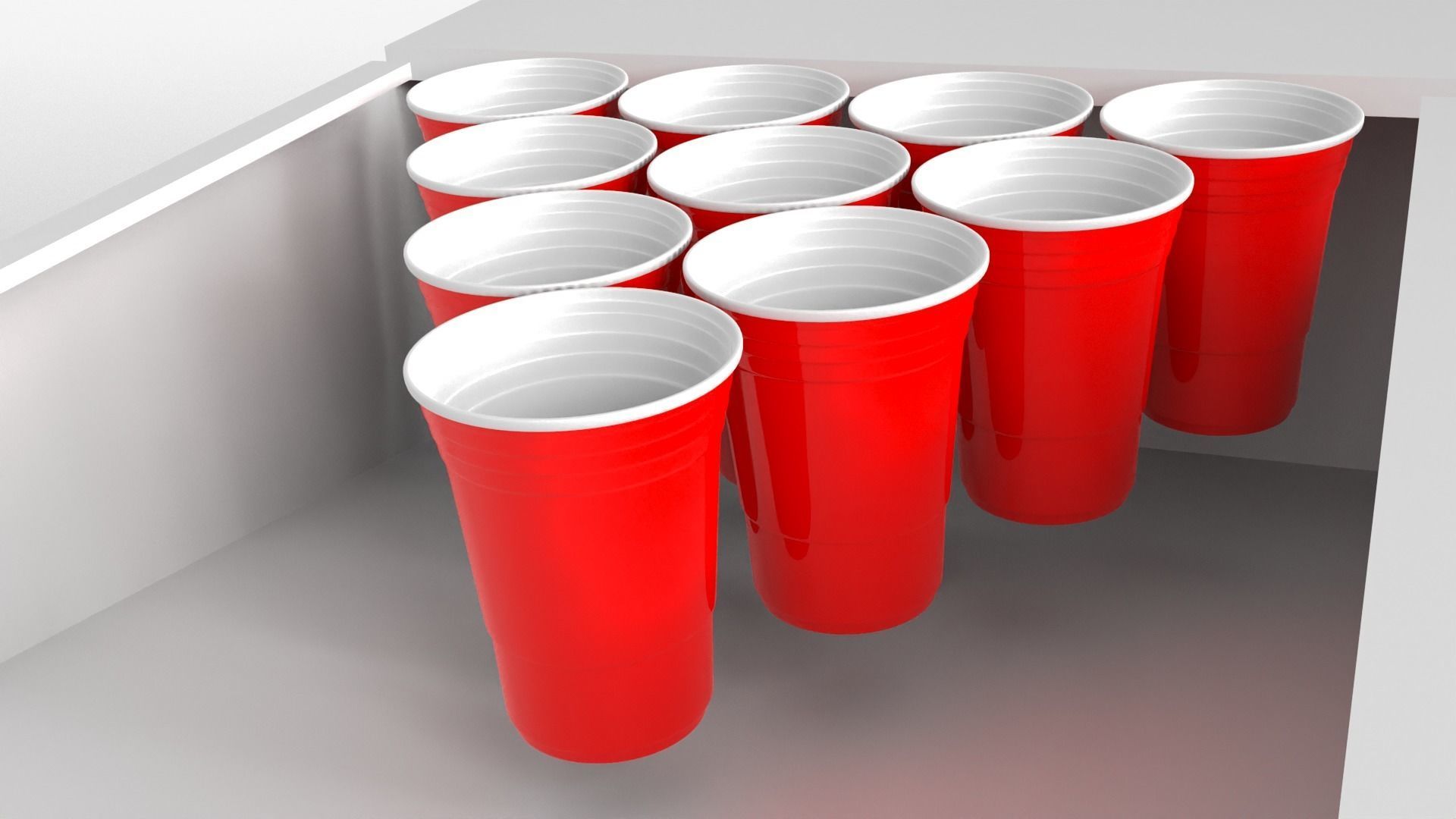 Beer Pong Golf 3D model_6