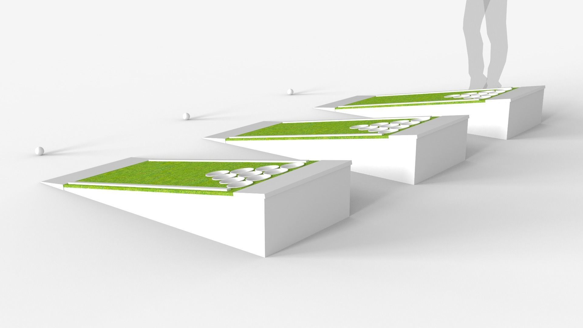 Beer Pong Golf 3D model_7