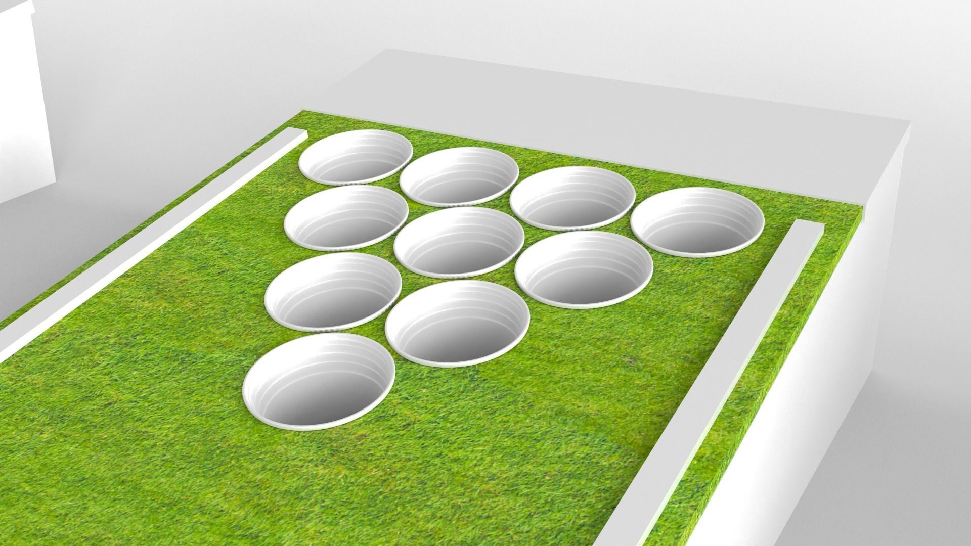 Beer Pong Golf 3D model_2