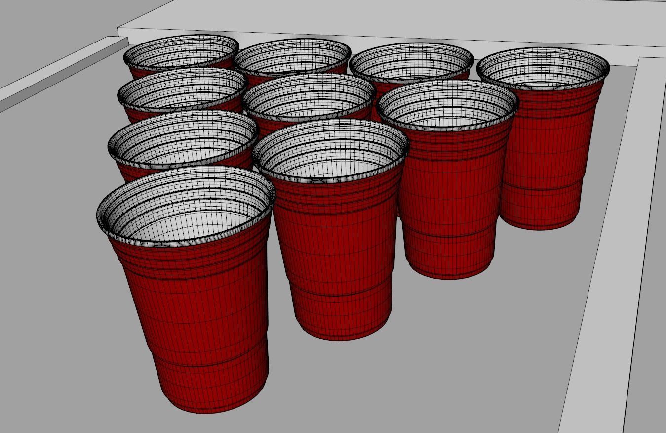 Beer Pong Golf 3D model_10