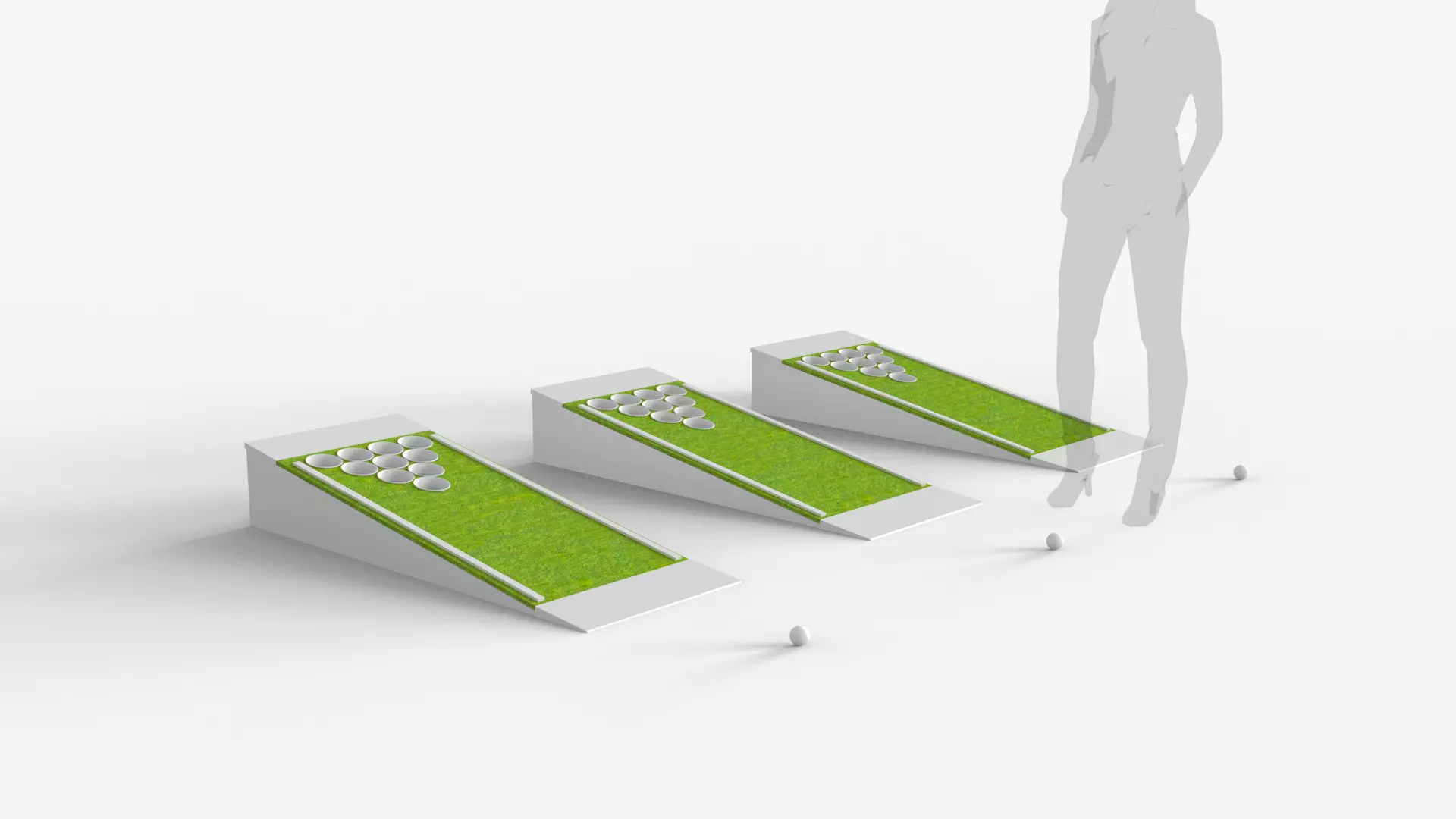 Beer Pong Golf 3D model_0