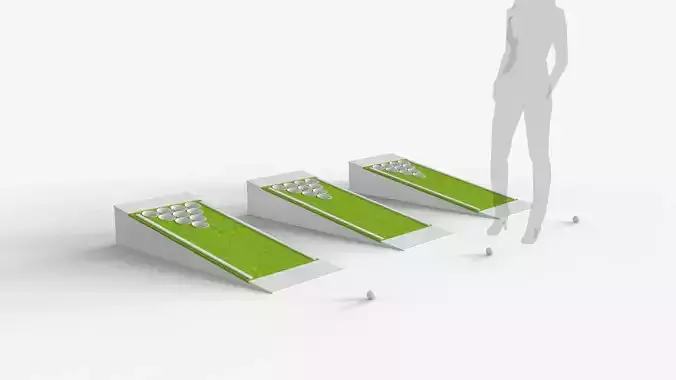 Beer Pong Golf 3D model