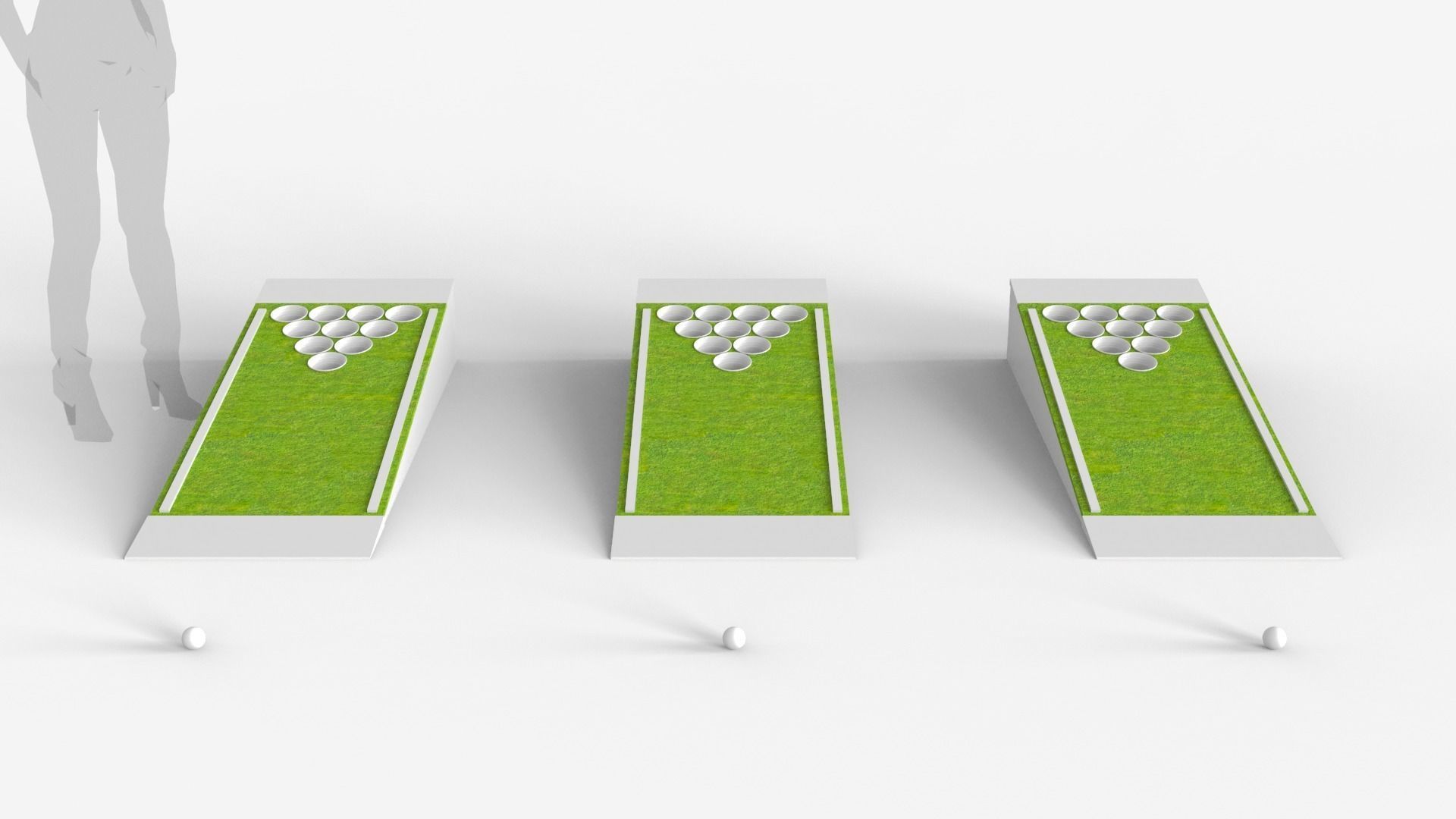 Beer Pong Golf 3D model_3
