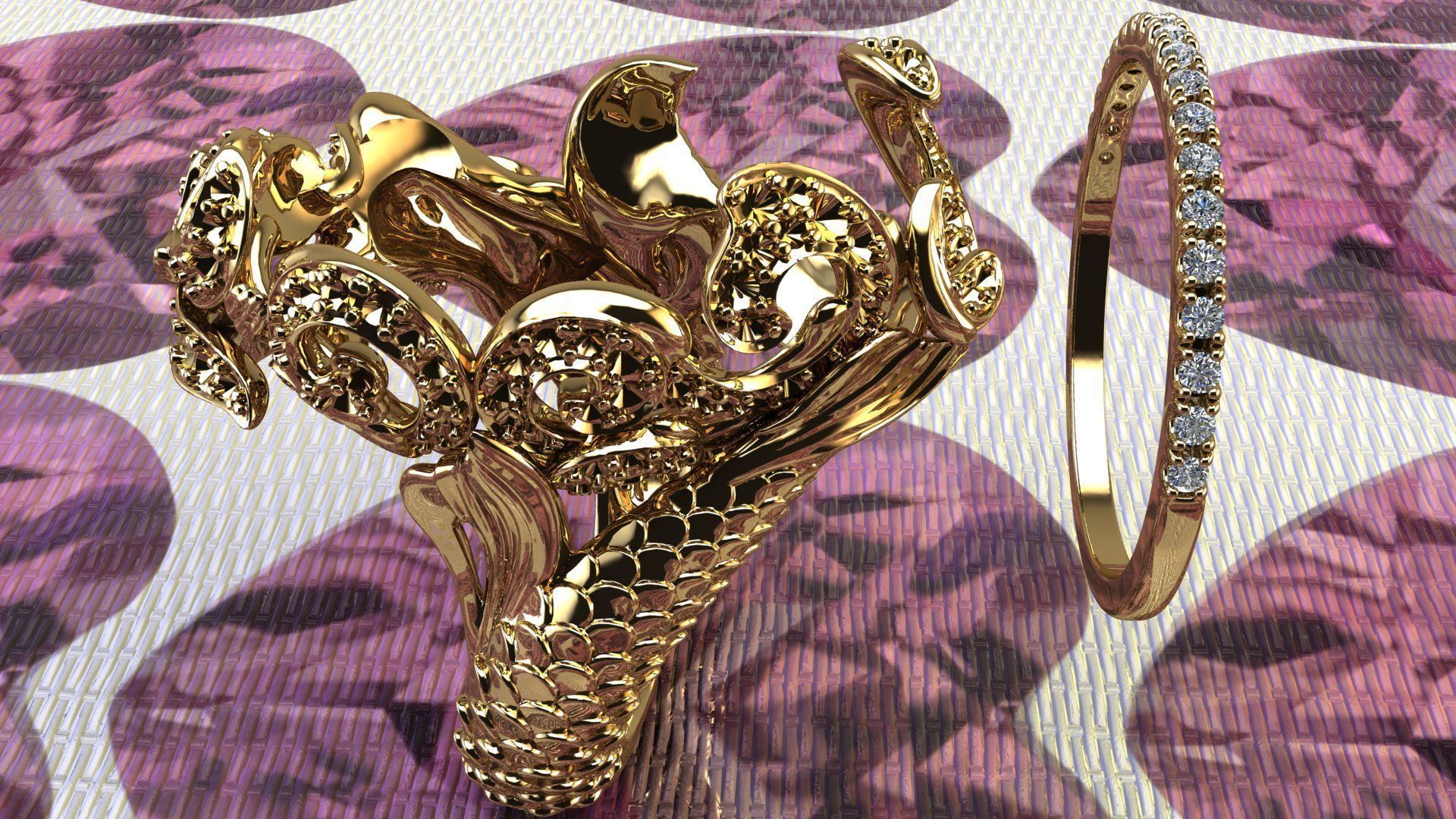 SIRENA MERMAID Buy 1 gat 1 Free Ring RG0025 3D print model 3D print model_4