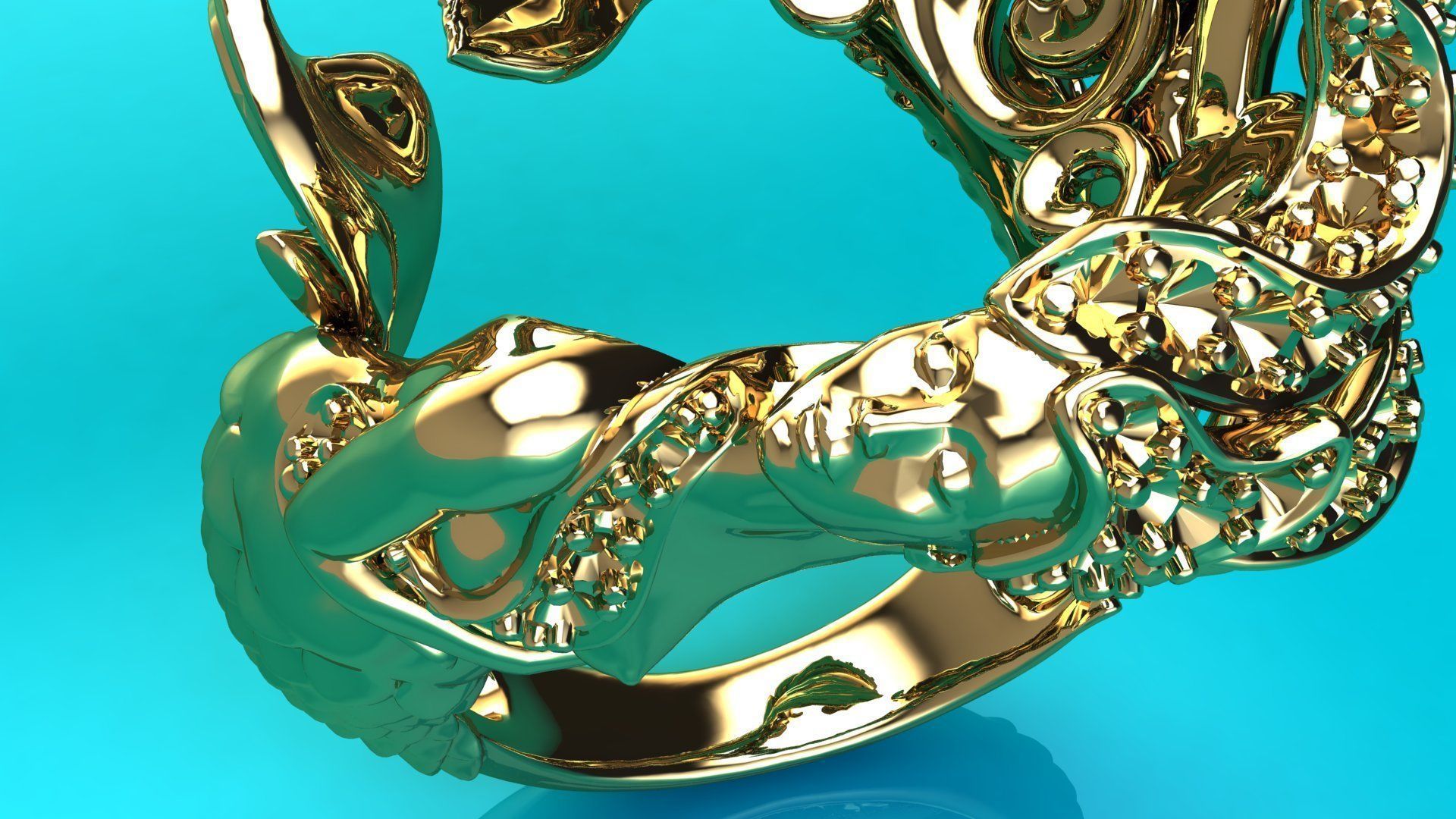 SIRENA MERMAID Buy 1 gat 1 Free Ring RG0025 3D print model 3D print model_9