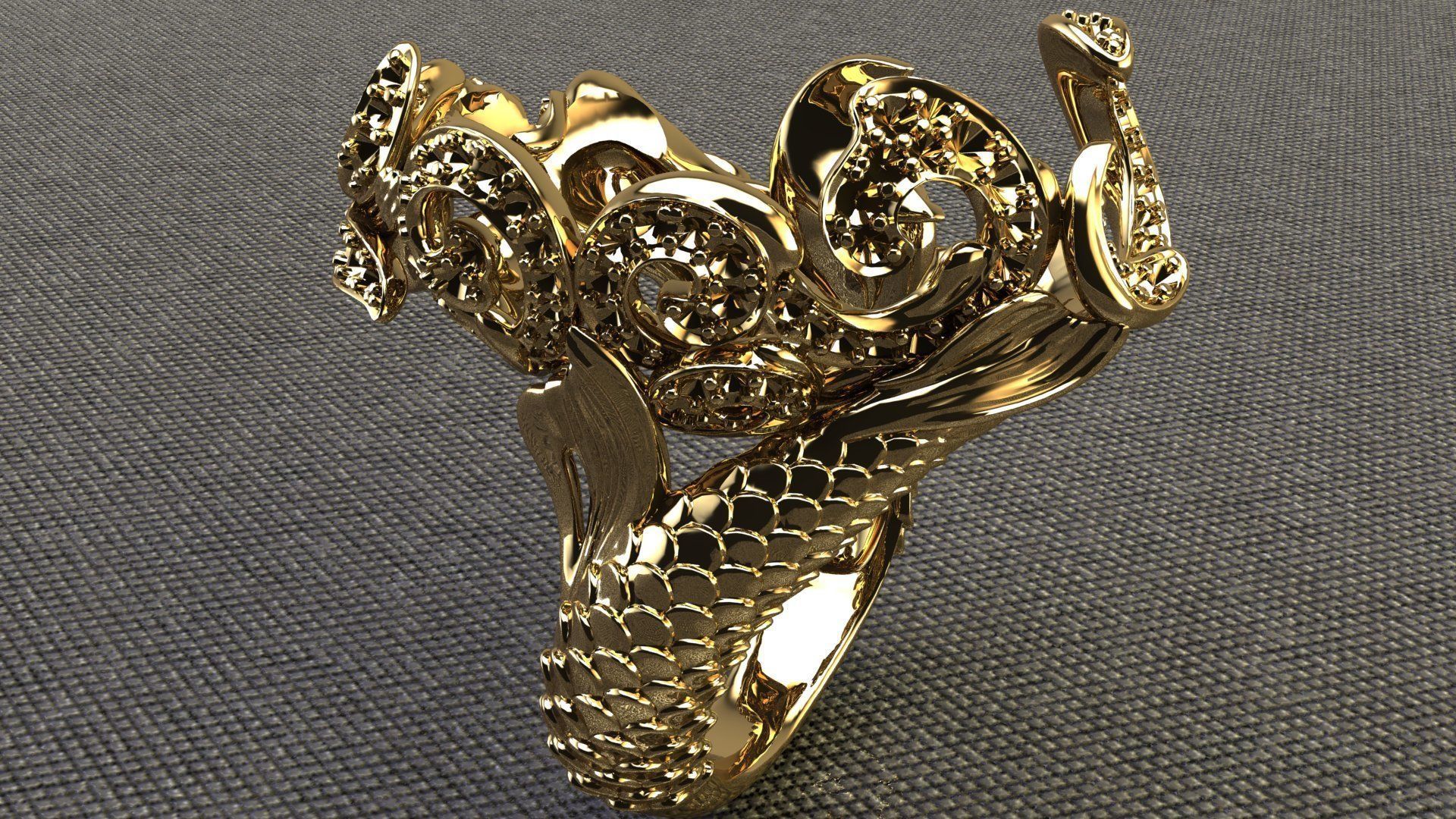 SIRENA MERMAID Buy 1 gat 1 Free Ring RG0025 3D print model 3D print model_6